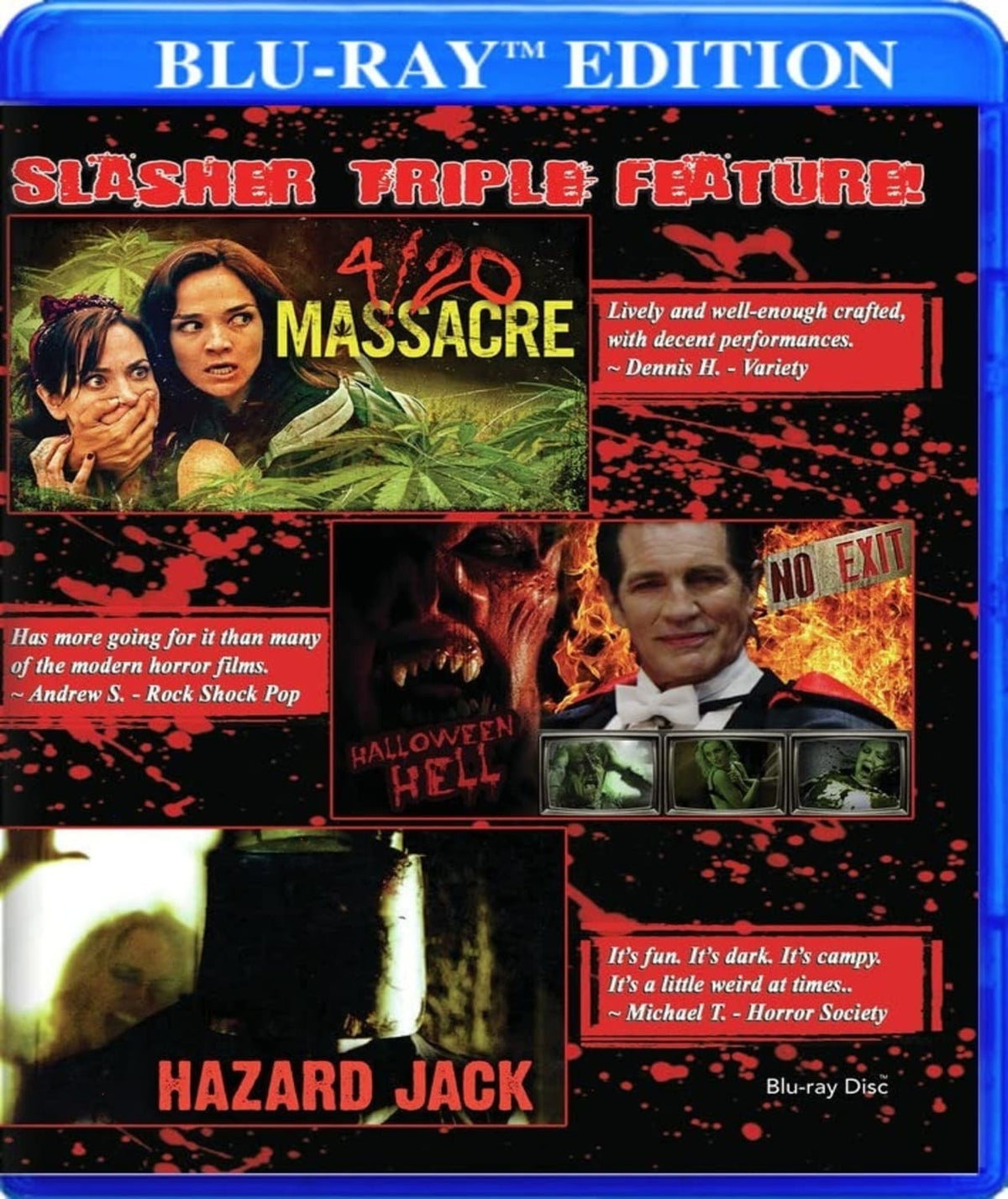Slasher Triple Feature: 4/ 20 Massacre - Halloween Hell - Hazard Jack - [Blu-ray]