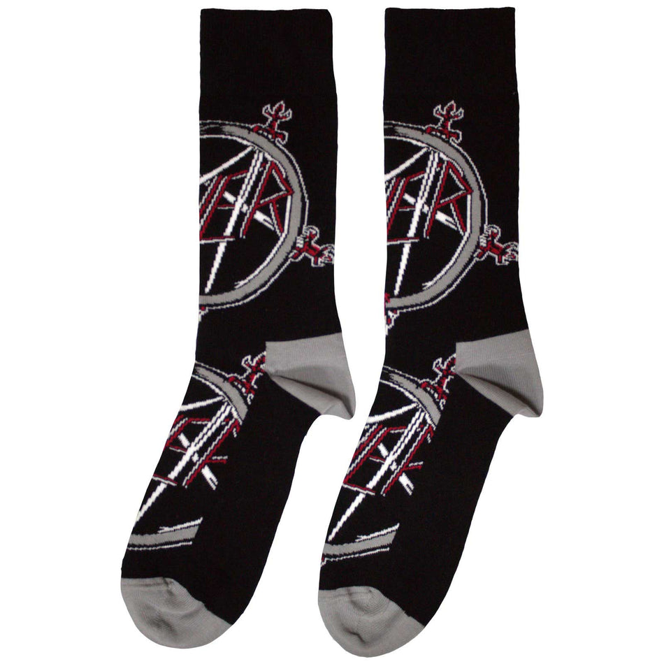 Slayer Unisex Ankle Socks: Pentagram (Black) (UK Size 7 - 11)
