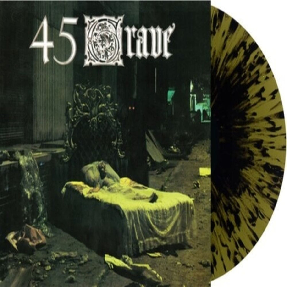 45 Grave - Sleep in Safety - Green with Black Splatter - (Colored Vinyl, Green, Black, Splatter, Reissue) - [Vinyl]