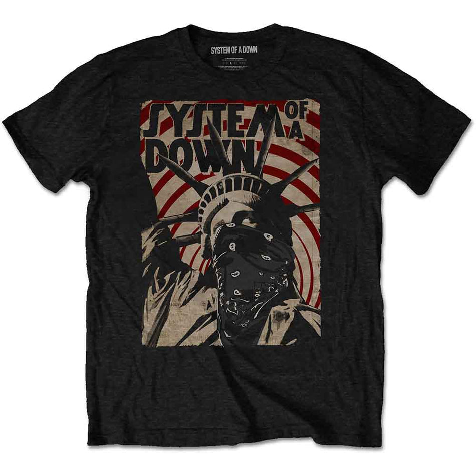 System Of A Down Unisex T-Shirt: Liberty Bandit (Black)