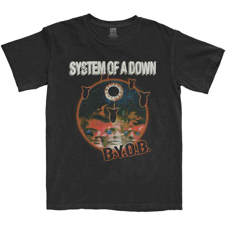 System Of A Down Unisex T-Shirt: BYOB Classic (Black)