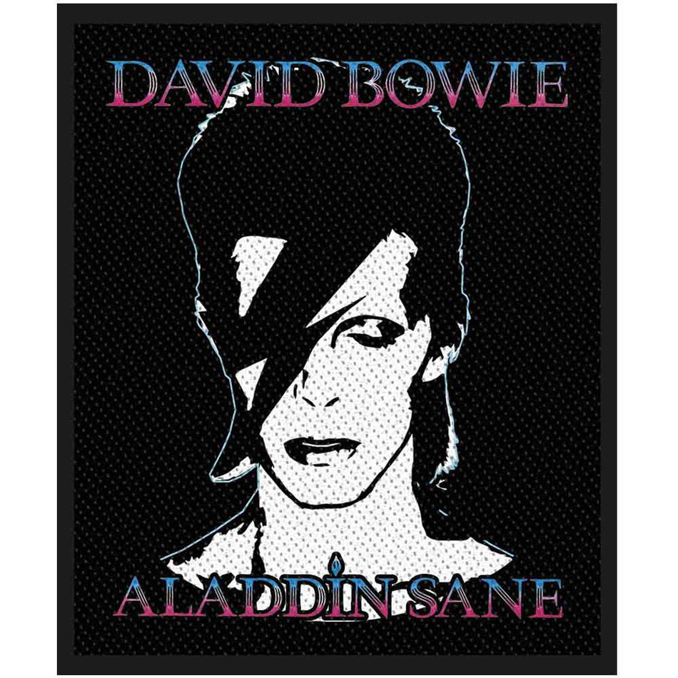 David Bowie Standard Patch: Aladdin Sane 2