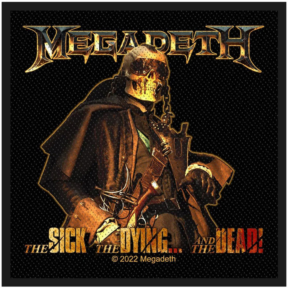 Megadeth Standard Woven Patch: The Sick, The Dying And The Dead