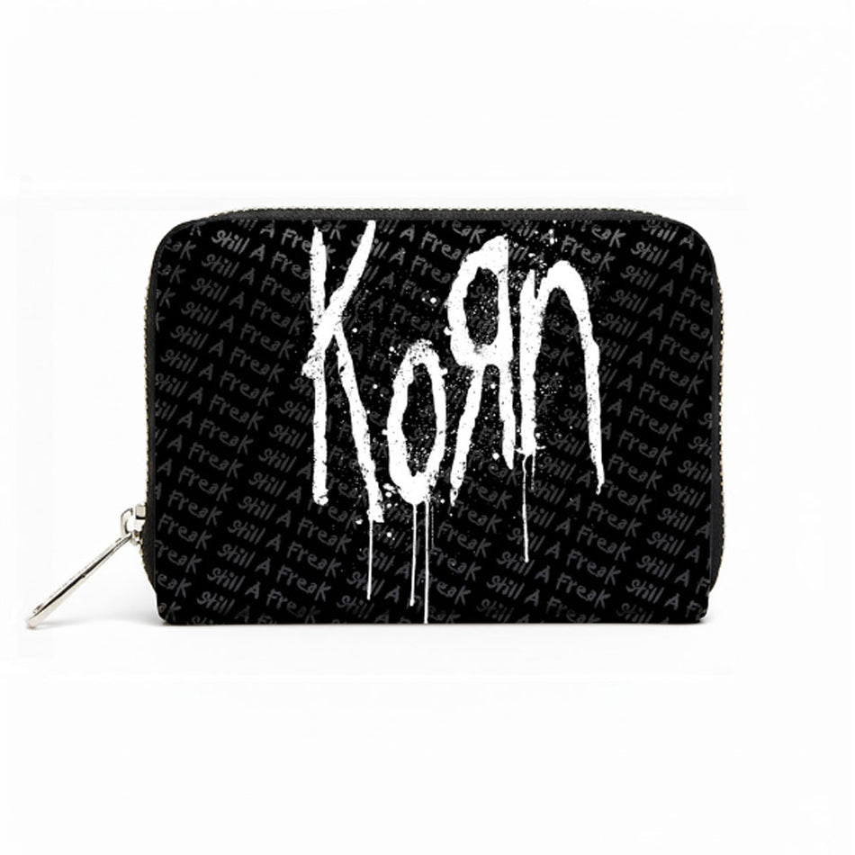 Korn Zip Top Purse: Freak (Black)