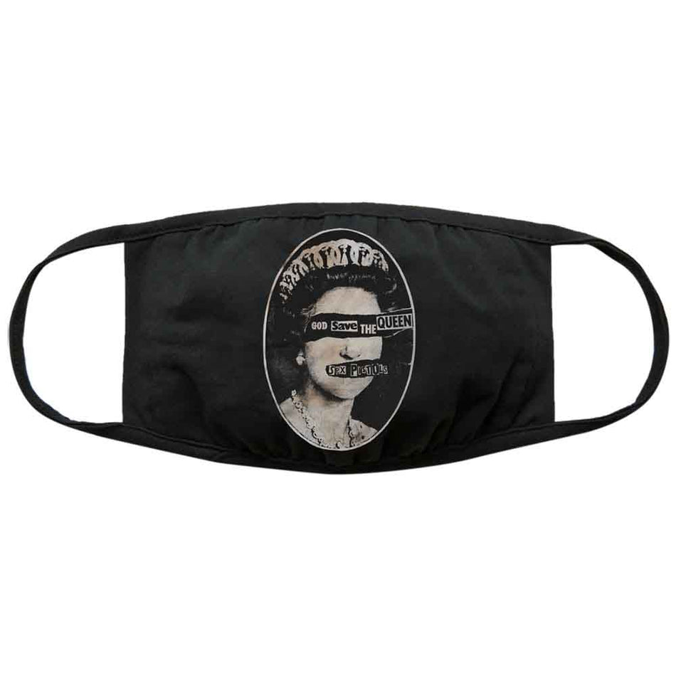 The Sex Pistols Face Mask: God Save The Queen (Black)