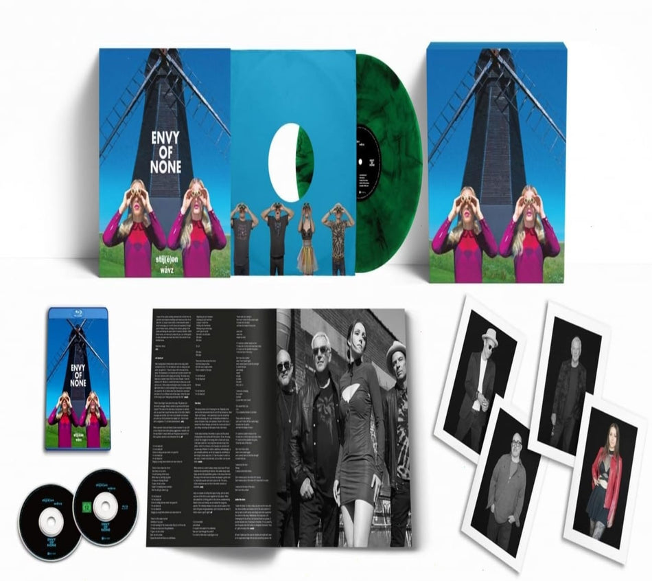 Envy of None - Stygian Waves - Deluxe Boxset 140gm Transparent Green & Black Marble , CD & Bluray - [Vinyl]