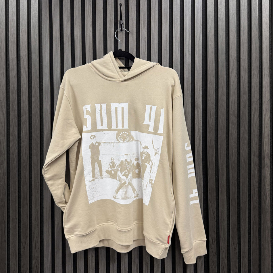 Sum 41 Unisex Unplugged Pullover Hoodie: Band Photo (Natural)
