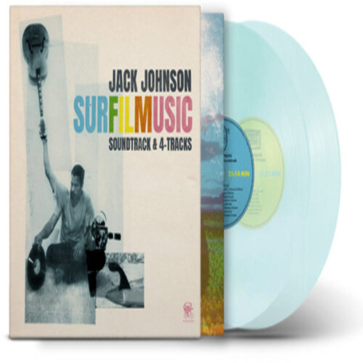 Jack Johnson - Surfilmusic (soundtrack & 4-tracks) (Original Soundtrack) - (Indie Exclusive, Colored , Blue) - [Vinyl]