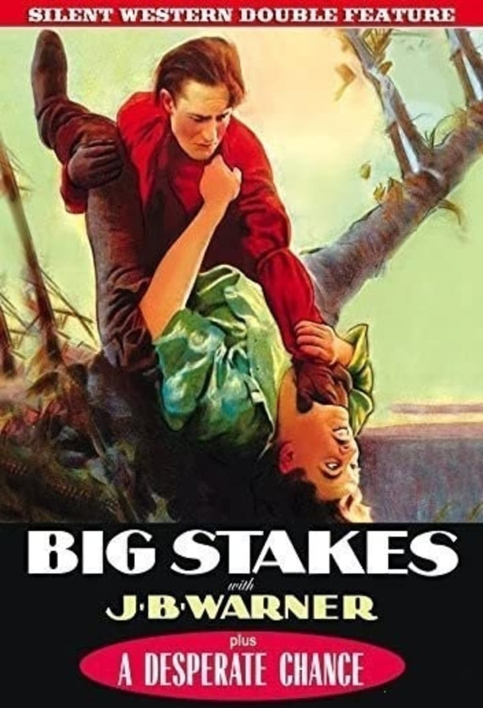 Silent Western Double Feature: Big Stakes / a Desperate Chance - (Silent Movie) - [DVD]