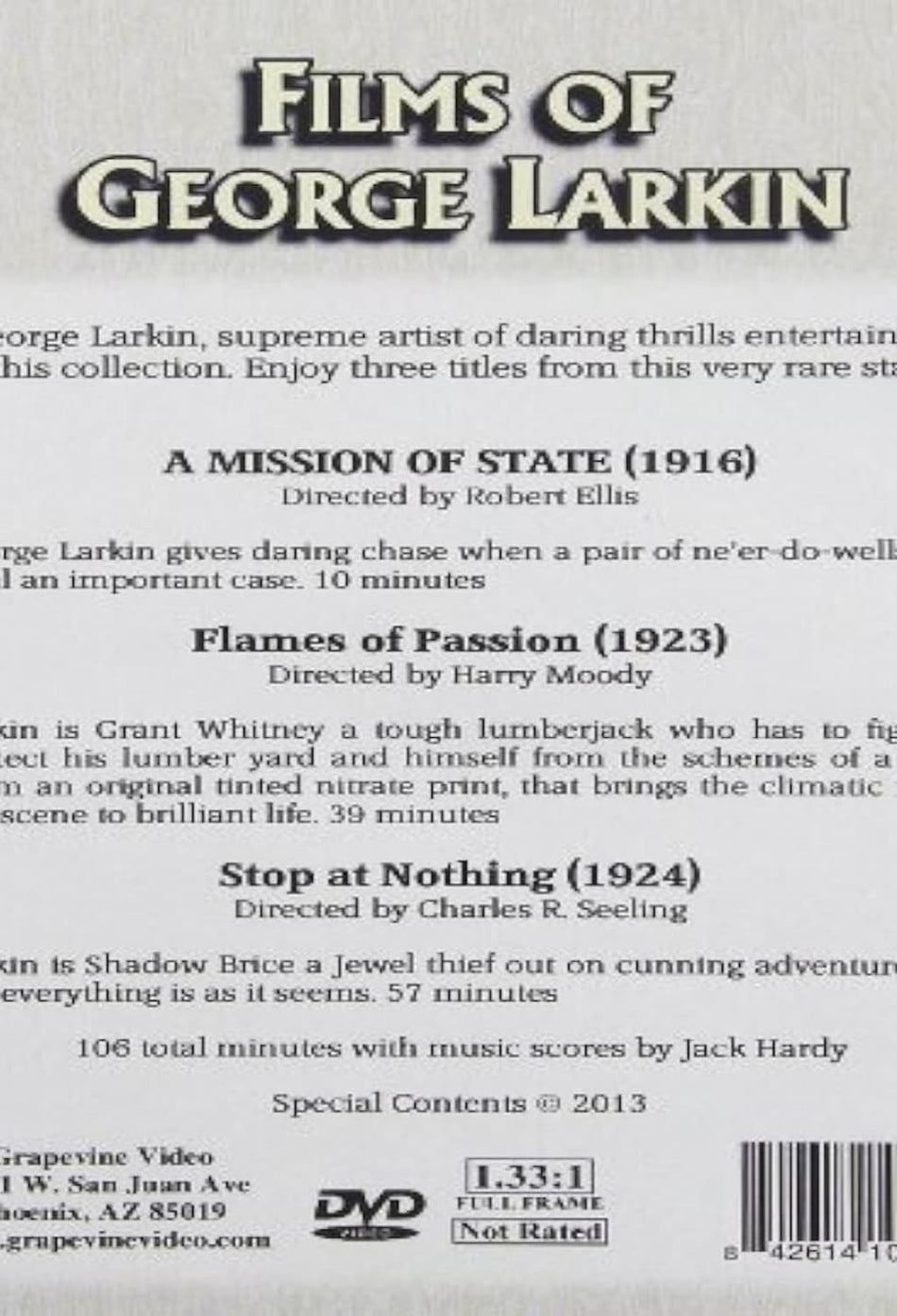 Stop at Nothing - (Silent Movie) - [DVD]