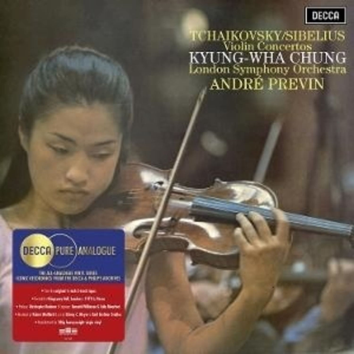 KYUNG WHA CHUNG / LONDON SYM ORCH / ANDRE PREVIN - Tchaikovsky & Sibelius Violin Ctos (Pure Analog) - (CHUNG,KYUNG WHA / LONDON SYM ORCH / PREVIN,ANDRE) - [Vinyl]