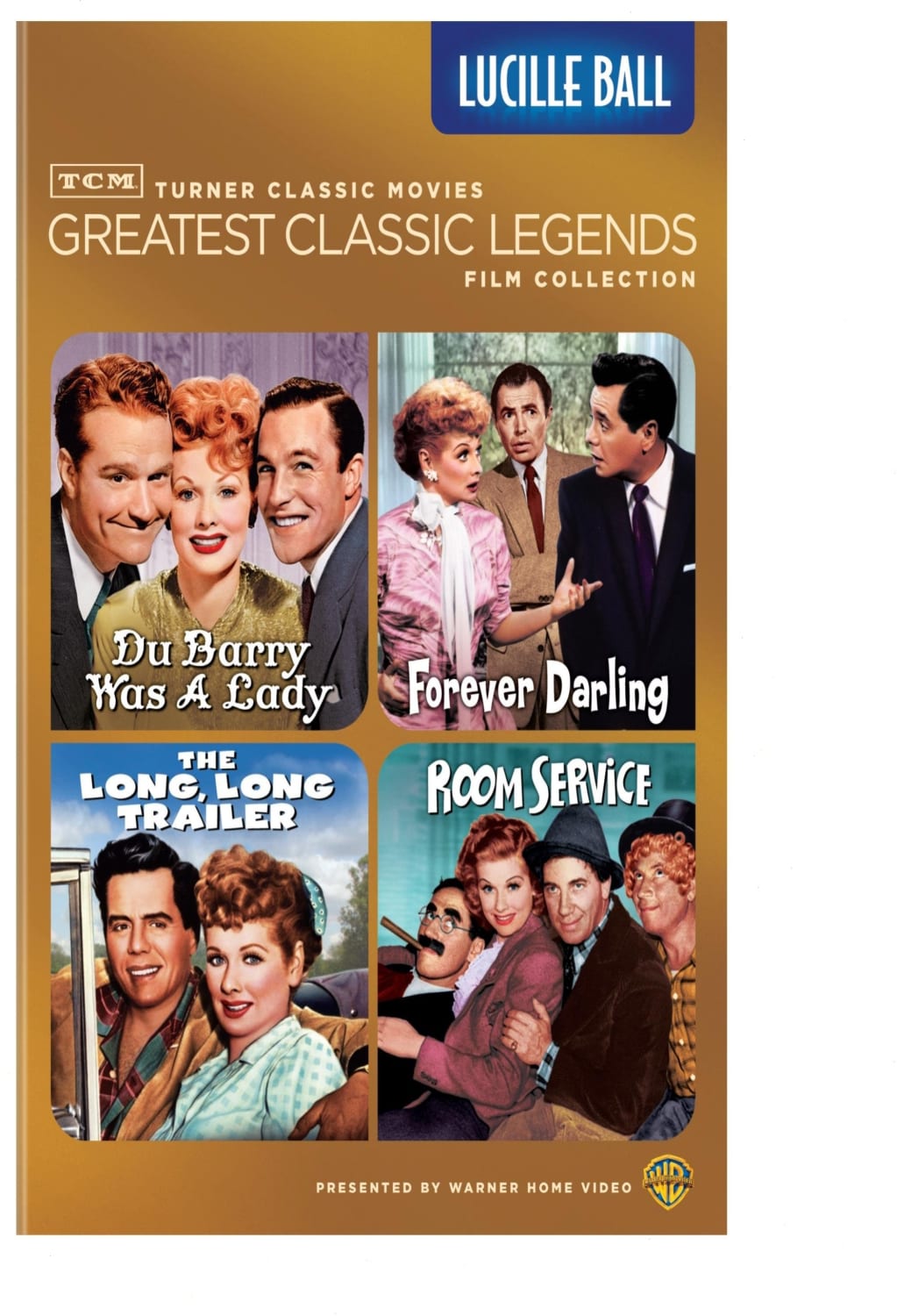 TCM Greatest Classic Legends Film Collection: Lucille Ball [The Long, Long Trailer / Forever Darling / Room Service / Du Barry Was a Lady] - [DVD]