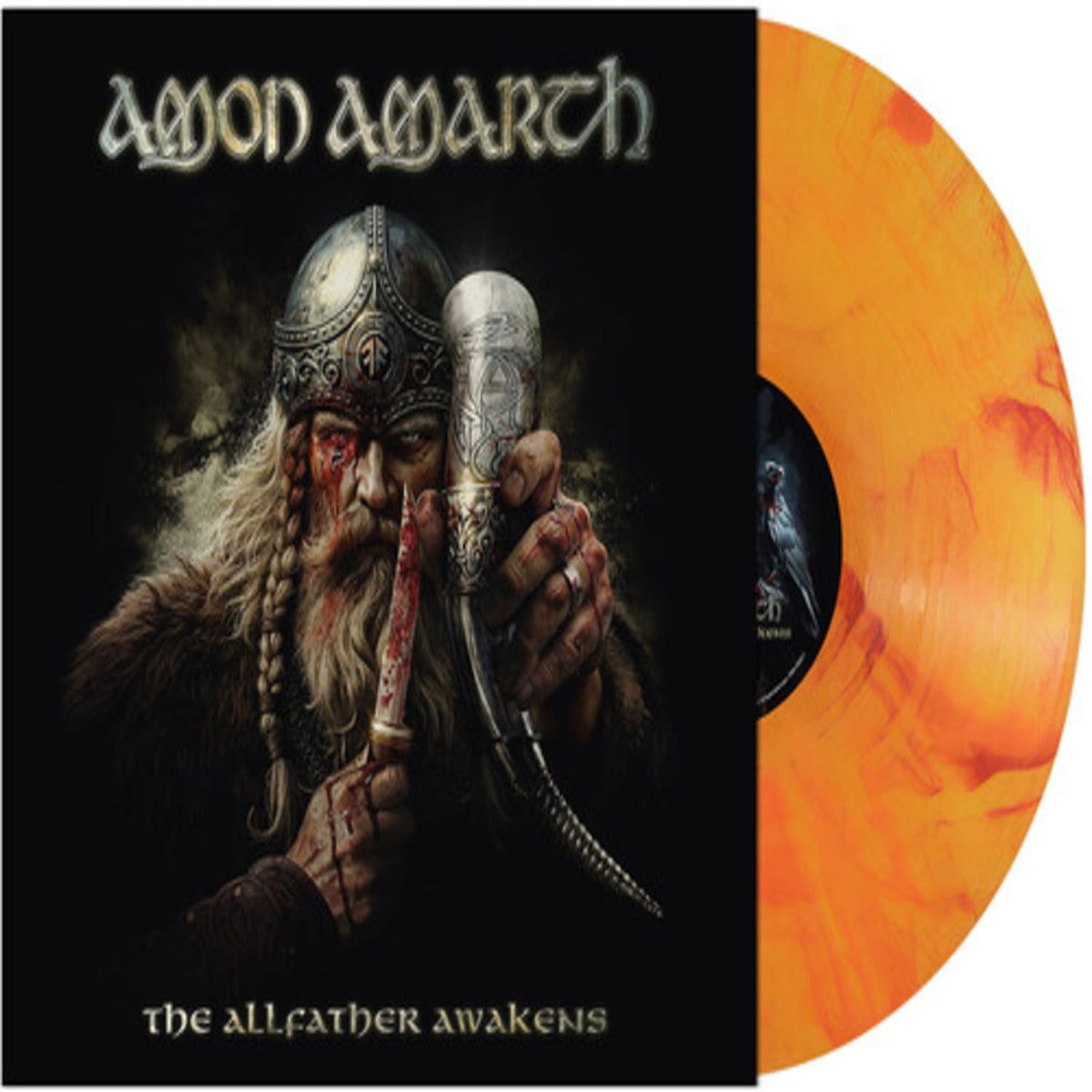 Amon Amarth - The Allfather Awakens [Yggdrasil Burns Vinyl] - (Indie Exclusive, Colored Vinyl, Orange, Red, Marble) - [Vinyl]