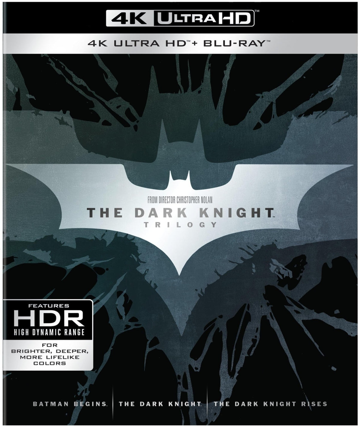 The Dark Knight Trilogy - (4K Mastering, With Blu-ray, Slipsleeve/Digsleeve Packaging, 3 Pack) - [4K Ultra HD]