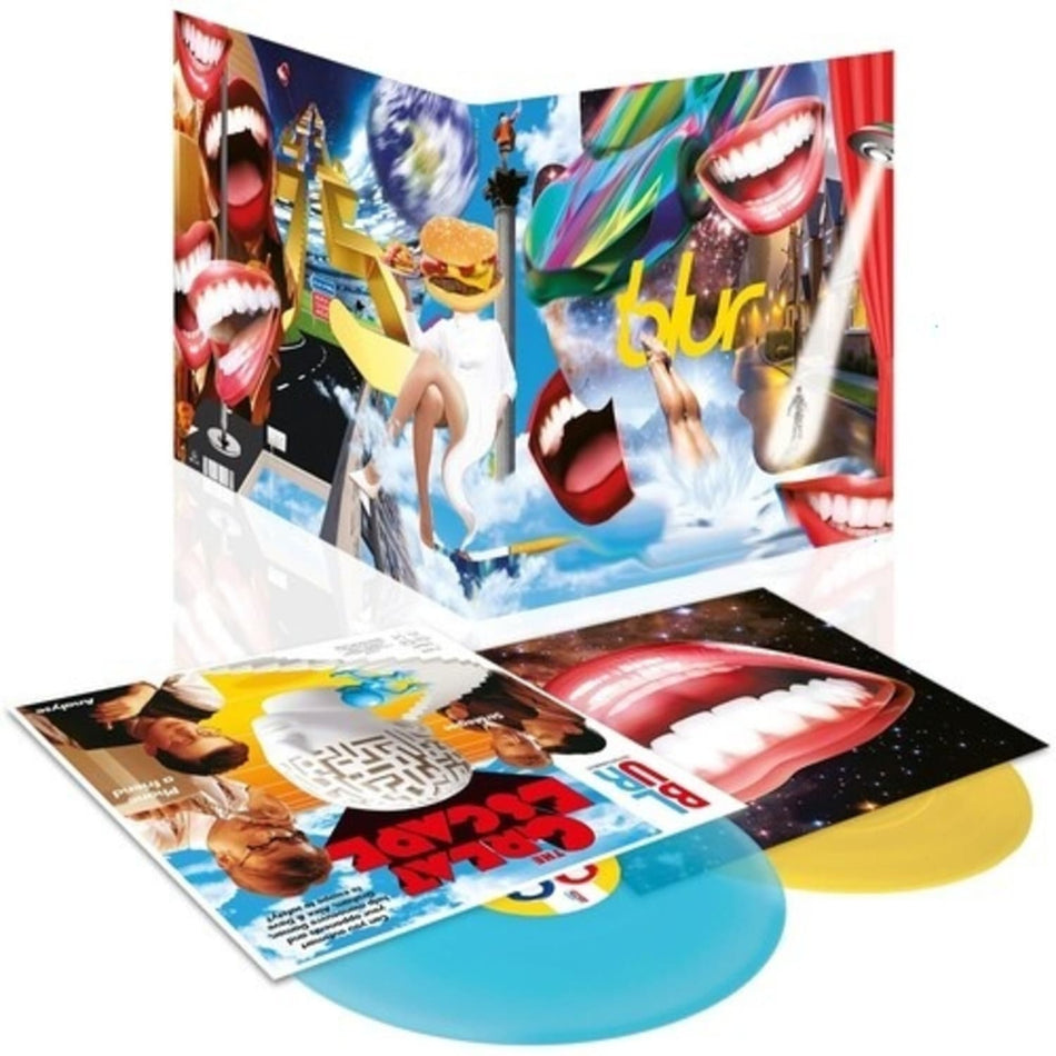 Blur - The Great Escape - (Clear Vinyl, Blue, Yellow, 140 Gram Vinyl, Anniversary Edition) - [Vinyl]