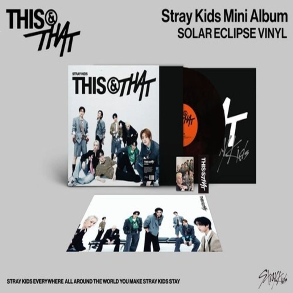 Stray Kids - THIS & THAT - [SOLAR ECLIPSE VINYL - (Limited Edition, Poster, Photo / Photo Card, Bookmark) - [Vinyl]