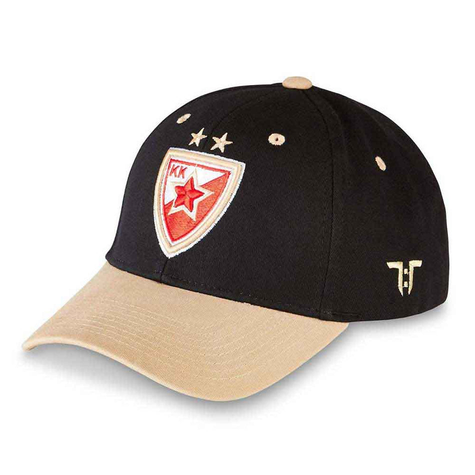 Tokyo Time Unisex Baseball Cap: Euroleague Basketball Crvena Zvezda Mts Belgrade (Black & Gold)