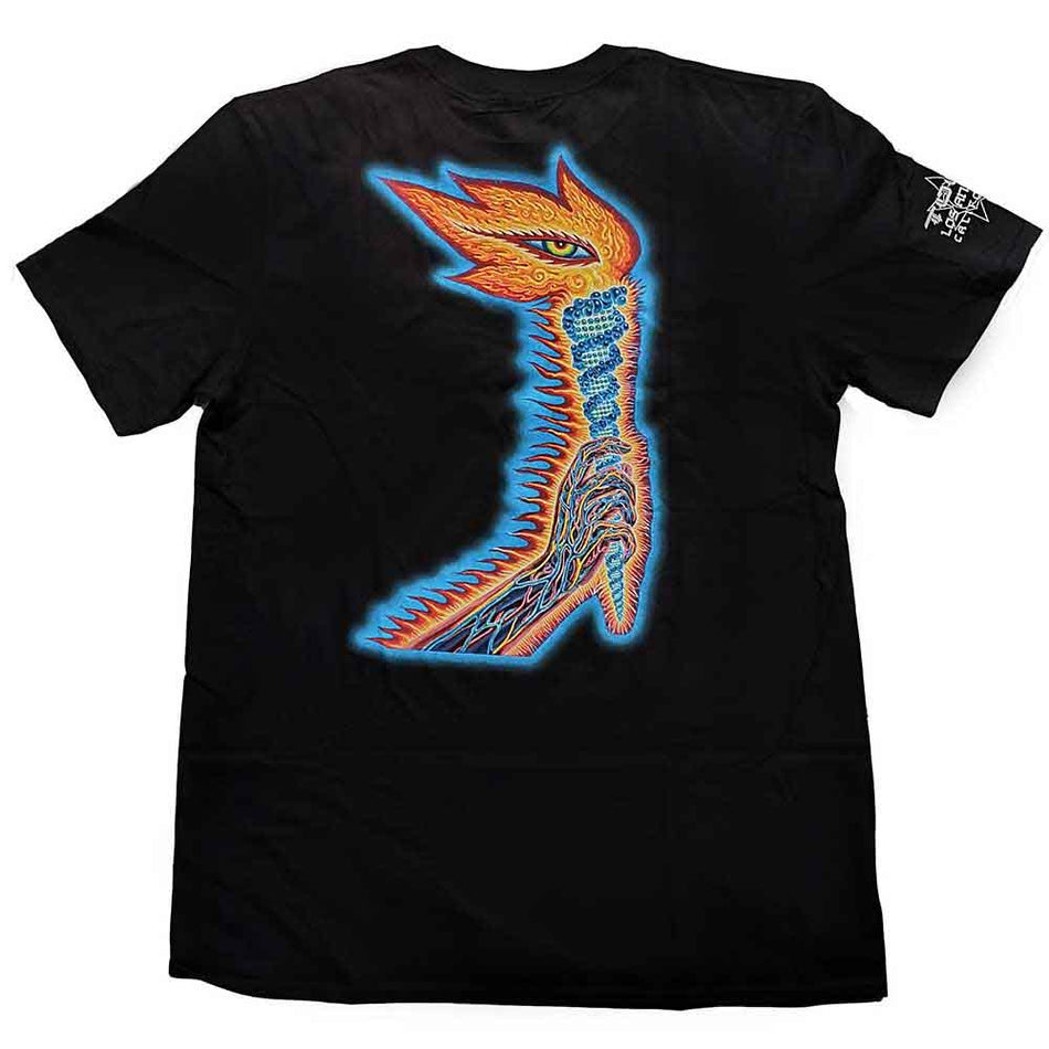 Tool Unisex T-Shirt: The Torch (Black) (Back & Sleeve Print)