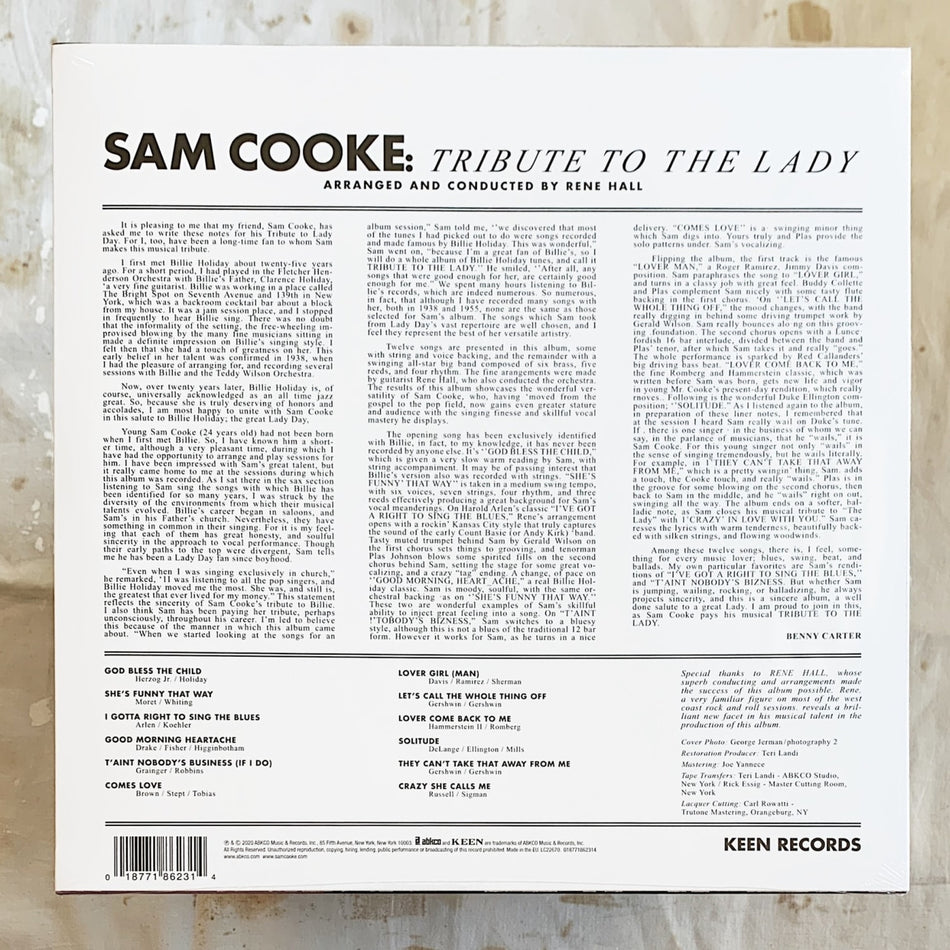 Sam Cooke - Tribute To The Lady - [Vinyl]
