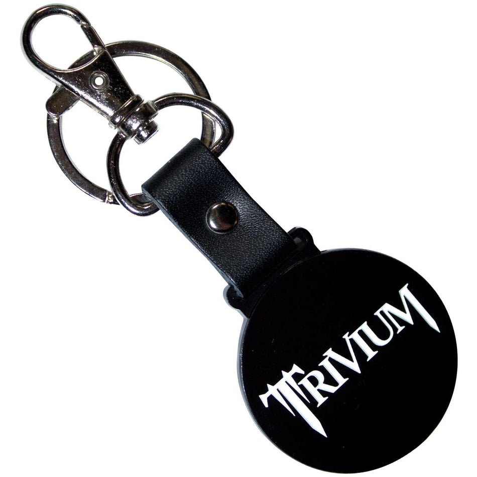 Trivium Keychain: Classic Logo Mono Circle