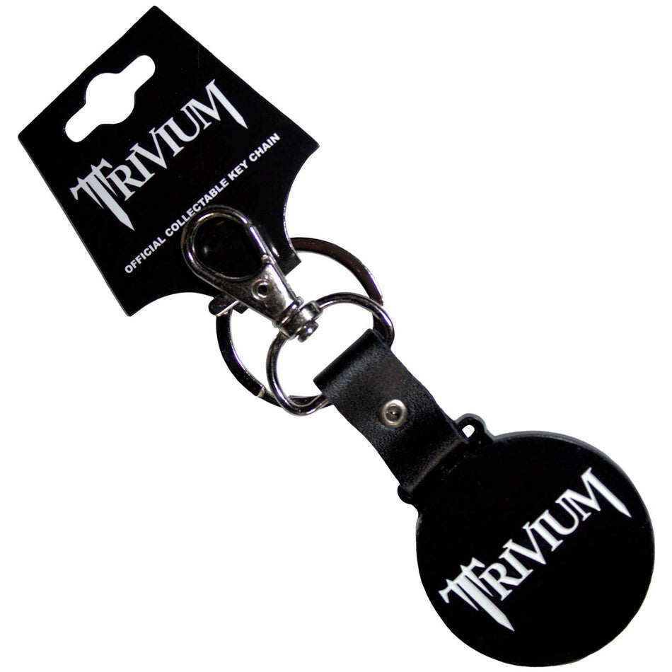 Trivium Keychain: Classic Logo Mono Circle