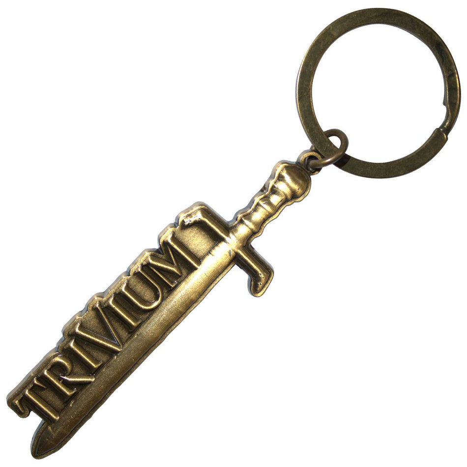 Trivium Keychain: Gold Sword