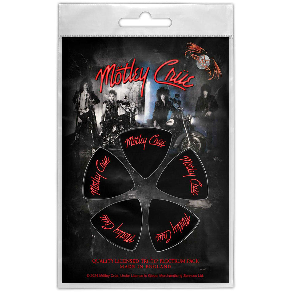 Motley Crue Tri-Tip Plectrum Pack: Logo