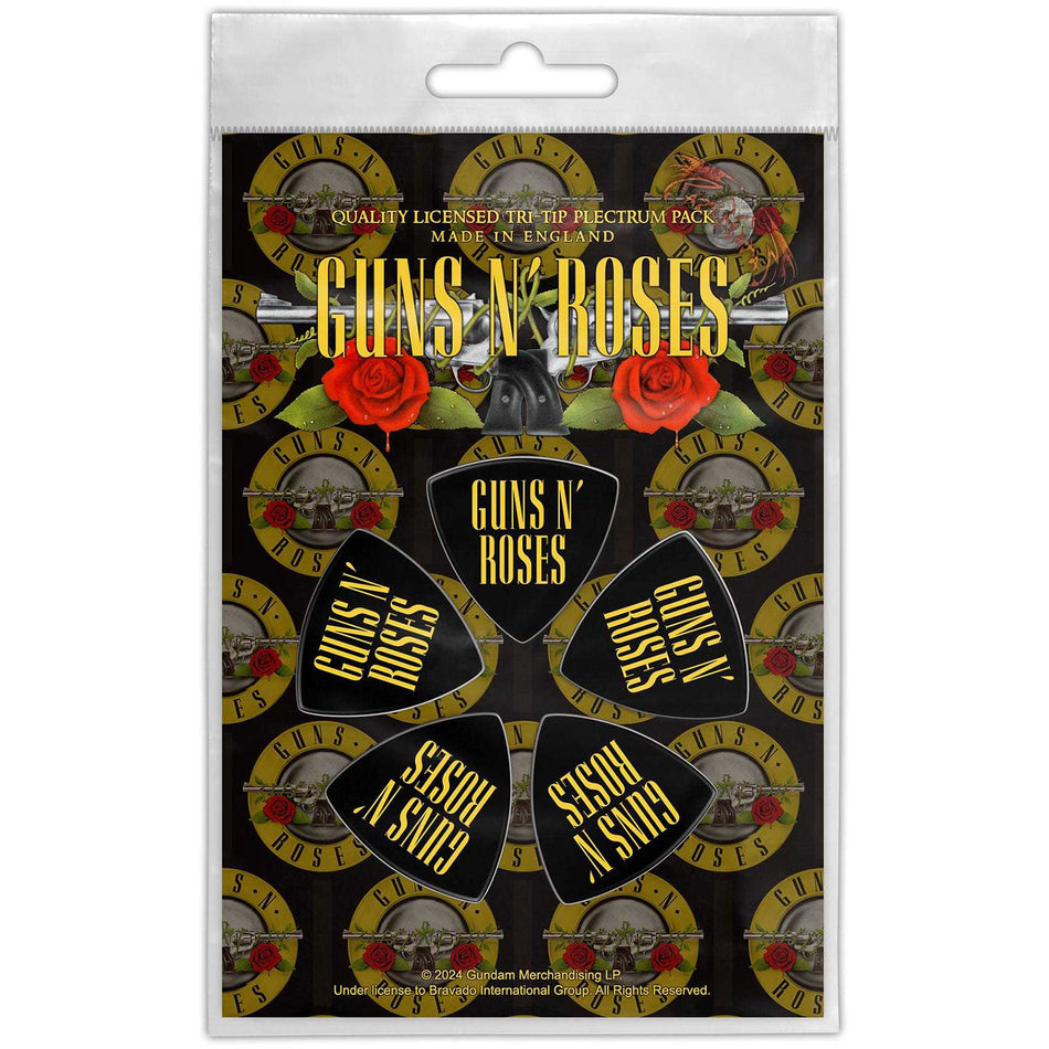 Guns N' Roses Tri-Tip Plectrum Pack: Logo