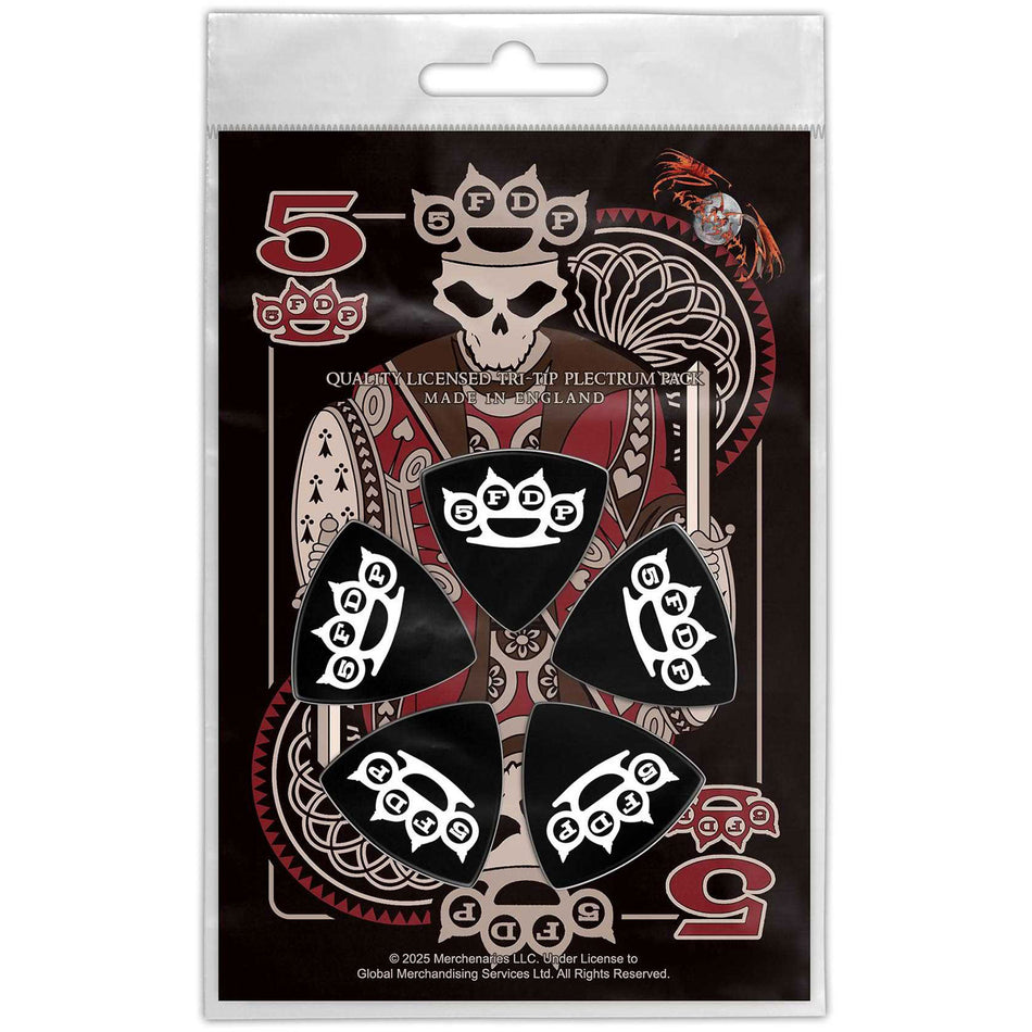 Five Finger Death Punch Tri-Tip Plectrum Pack: Knuckle Crown