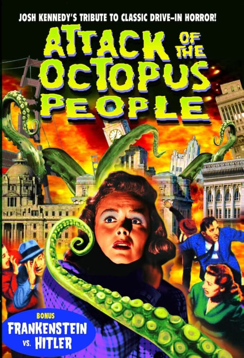 Attack of the Octopus People / Frankenstein vs. Hitler - (Black & White, Silent Movie) - [DVD]