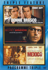 Triple Feature Donnie Brasco, Secret Window, Once Upon A Time In Mexico - [DVD]