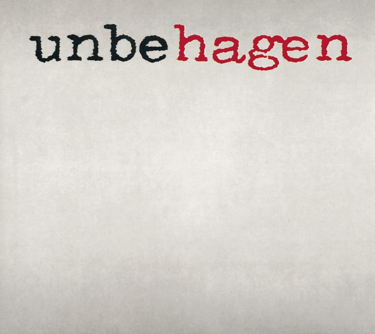 Nina Hagen - Unbehagen - [CD]