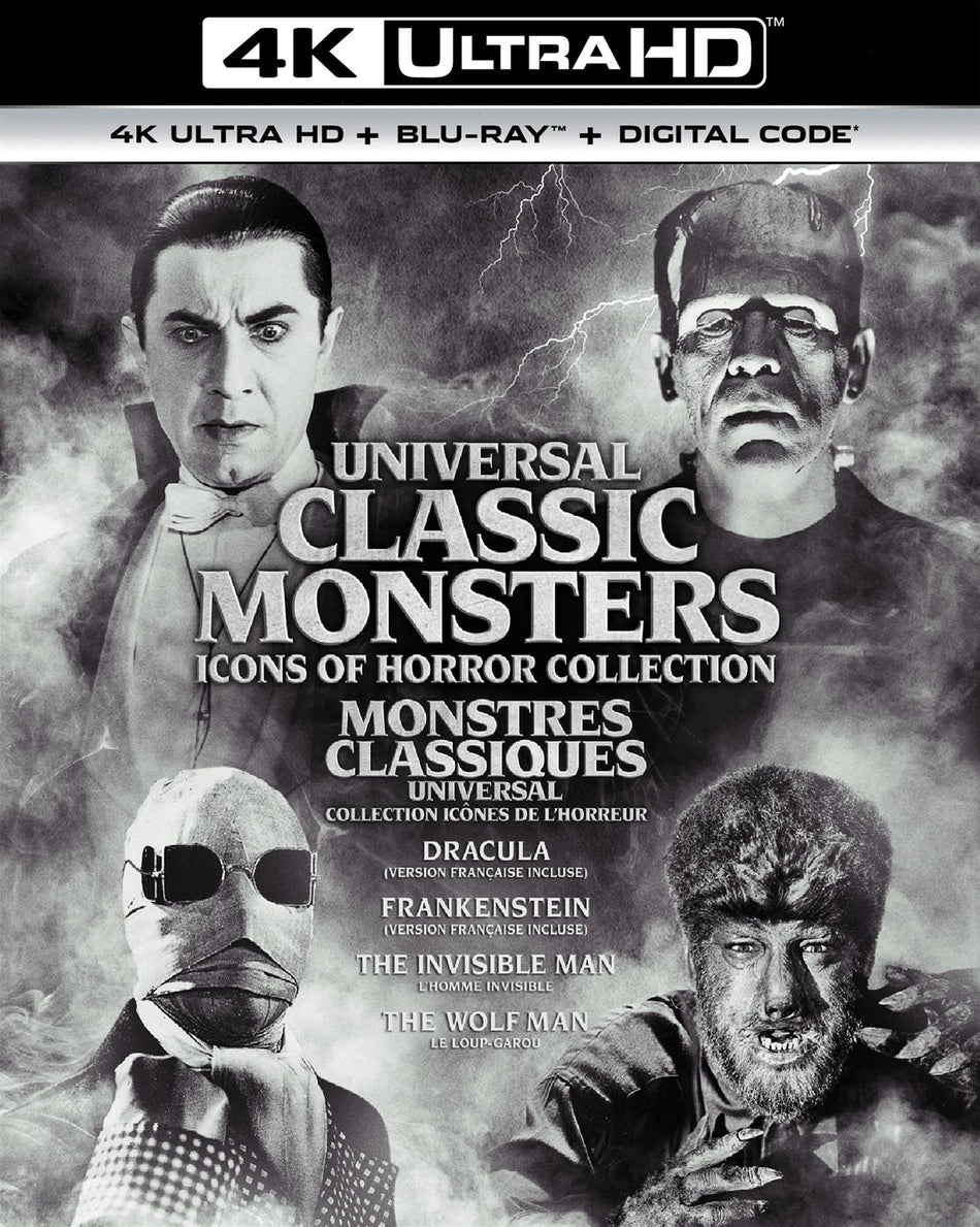 UNIVERSAL CLASSIC MONSTERS ICONS OF HORROR COLLECTION â NEW TO - [4K ULTRA HD]