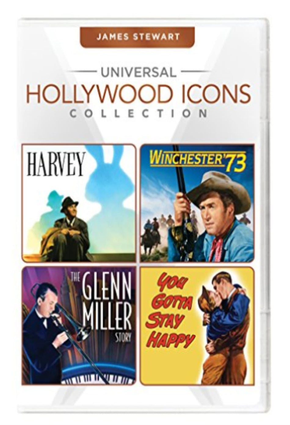 Universal Hollywood Icons Collection: James Stewart [Harvey / Winchester '73 / the Glenn Miller Story / You Gotta Stay Happy] - [DVD]
