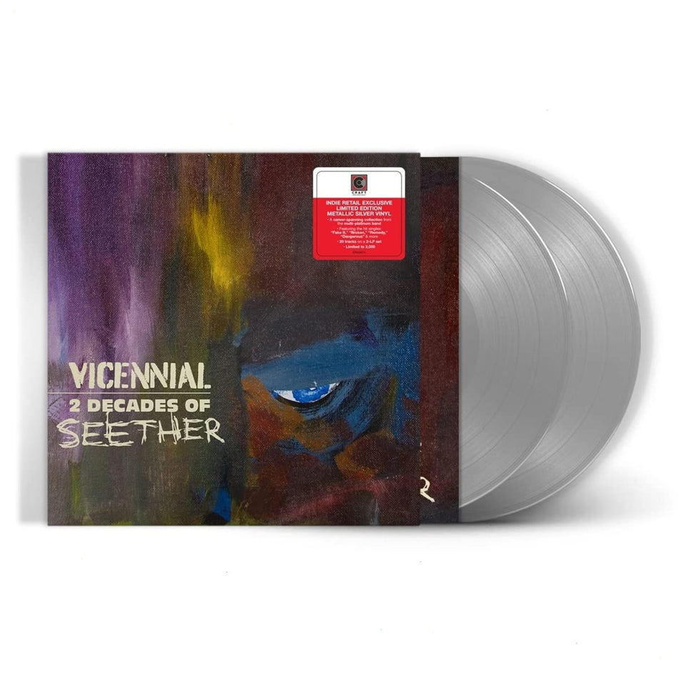 Seether - Vicennial - 2 Decades Of Seether - (Indie Exclusive, Limited Edition, Colored Vinyl, Gatefold LP Jacket, Smoke) - [Vinyl]