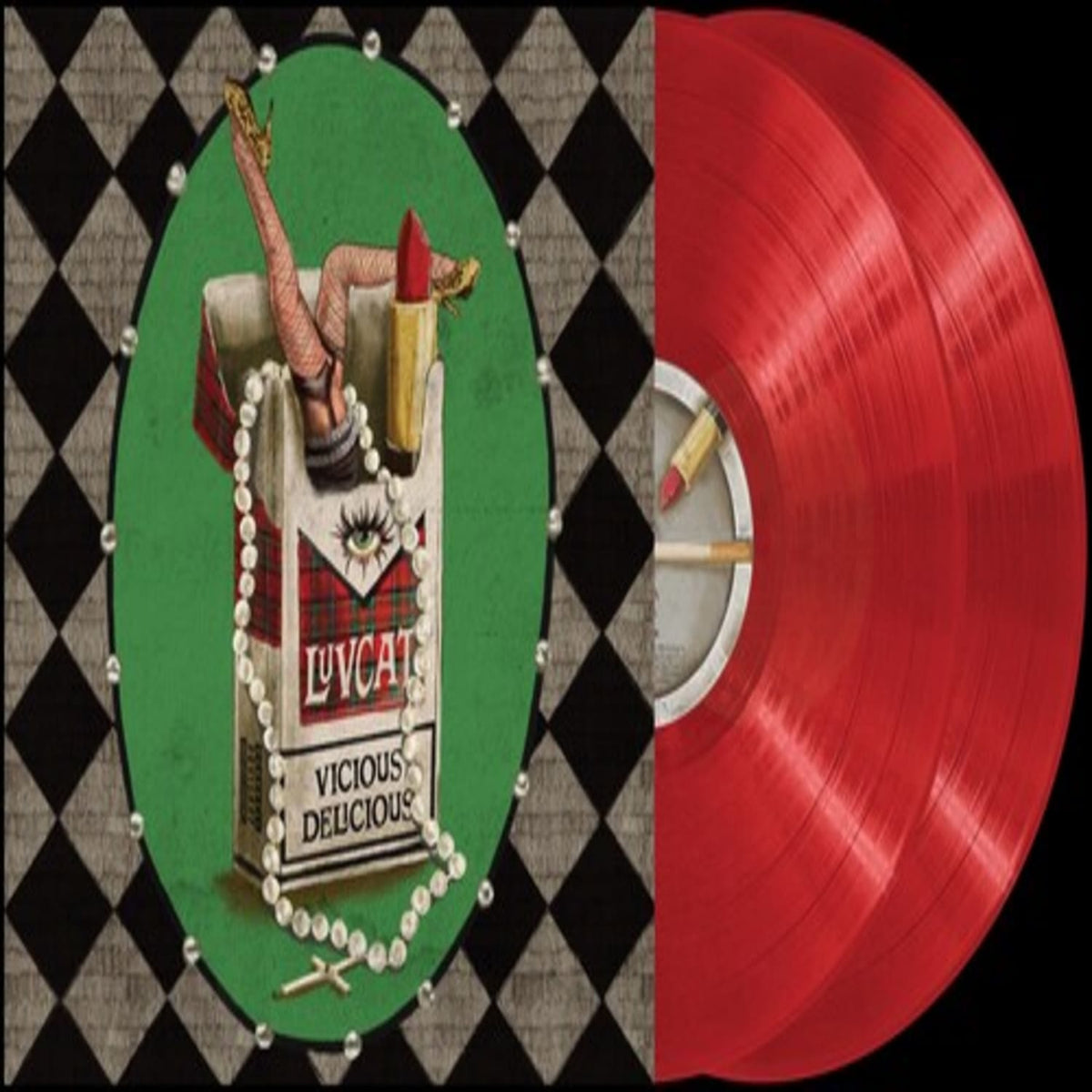 Luvcat - Vicious Delicious - (Indie Exclusive, Clear Vinyl, Red, Gatefold LP Jacket) - [Vinyl]