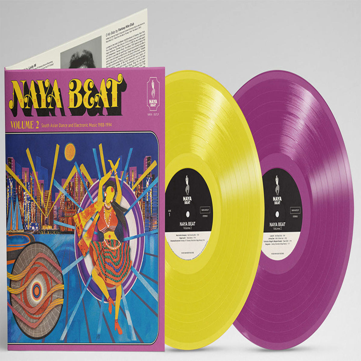 Various Artists - Naya Beat Volume 2: South Asian Dance And Electronic Music 1988-1994 (Various Artists) - (Indie Exclusive, Colored Vinyl, Yellow, Purple, 180 Gram Vinyl) - [Vinyl]