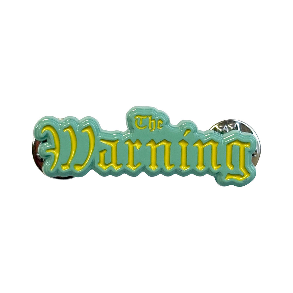 The Warning Pin Badge: Logo