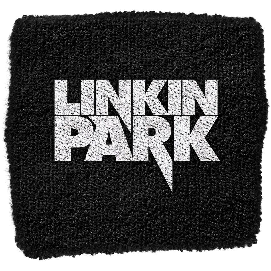 Linkin Park Embroidered Wristband: Logo (Black)