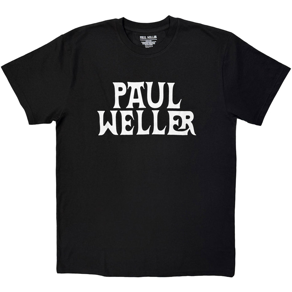 Paul Weller Unisex T-Shirt: Logo Mono (Black)