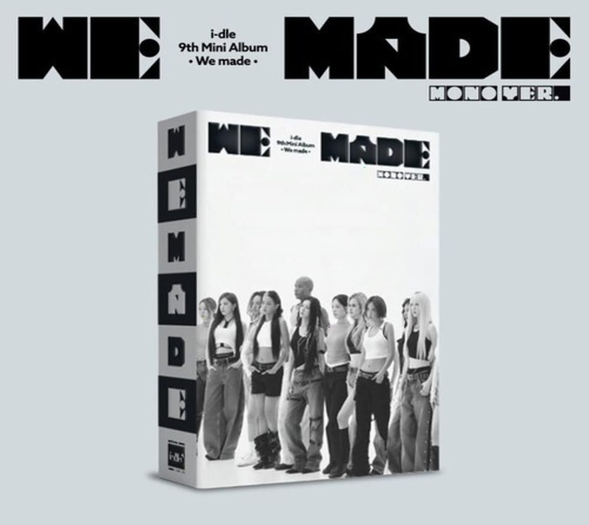 I-Dle - We made [Mono ver.] - (Sticker / Stickers, Booklet, Postcard, Photo / Photo Card, Bookmark) - [CD]