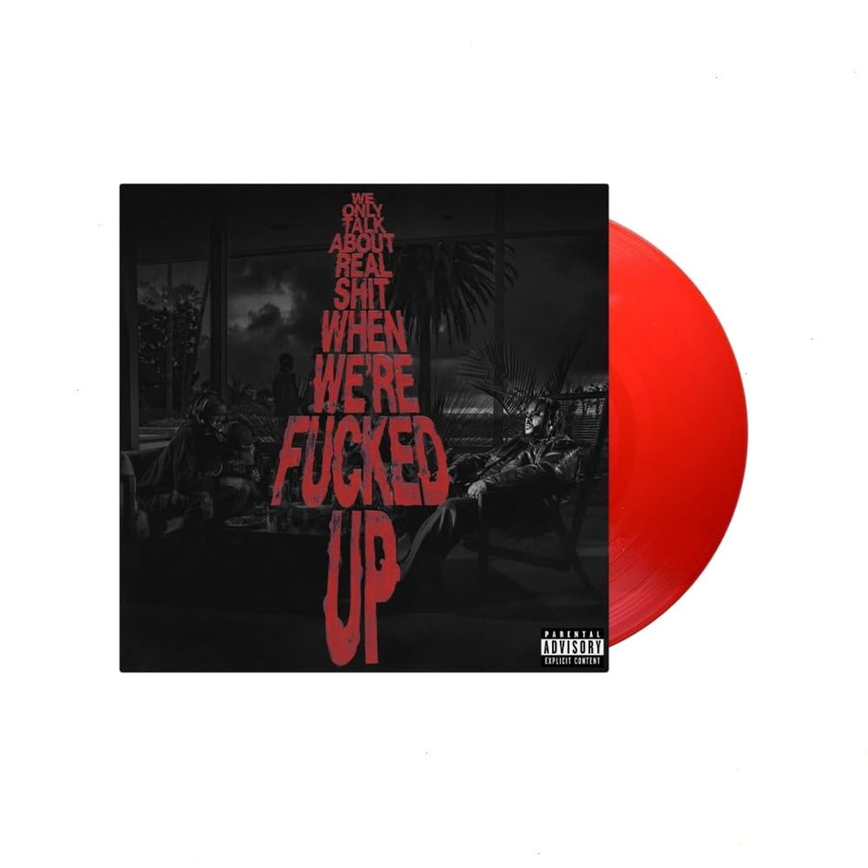 Bas - We Only Talk About Real Shit When We're Fncked Up [Transparent Red 2 LP] - (Clear Vinyl)