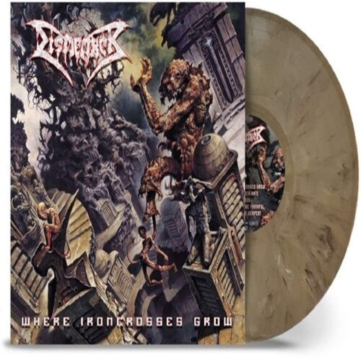 Dismember - Where Ironcrosses Grow - (Colored , Tan, Reissue, Marble) - [Vinyl]