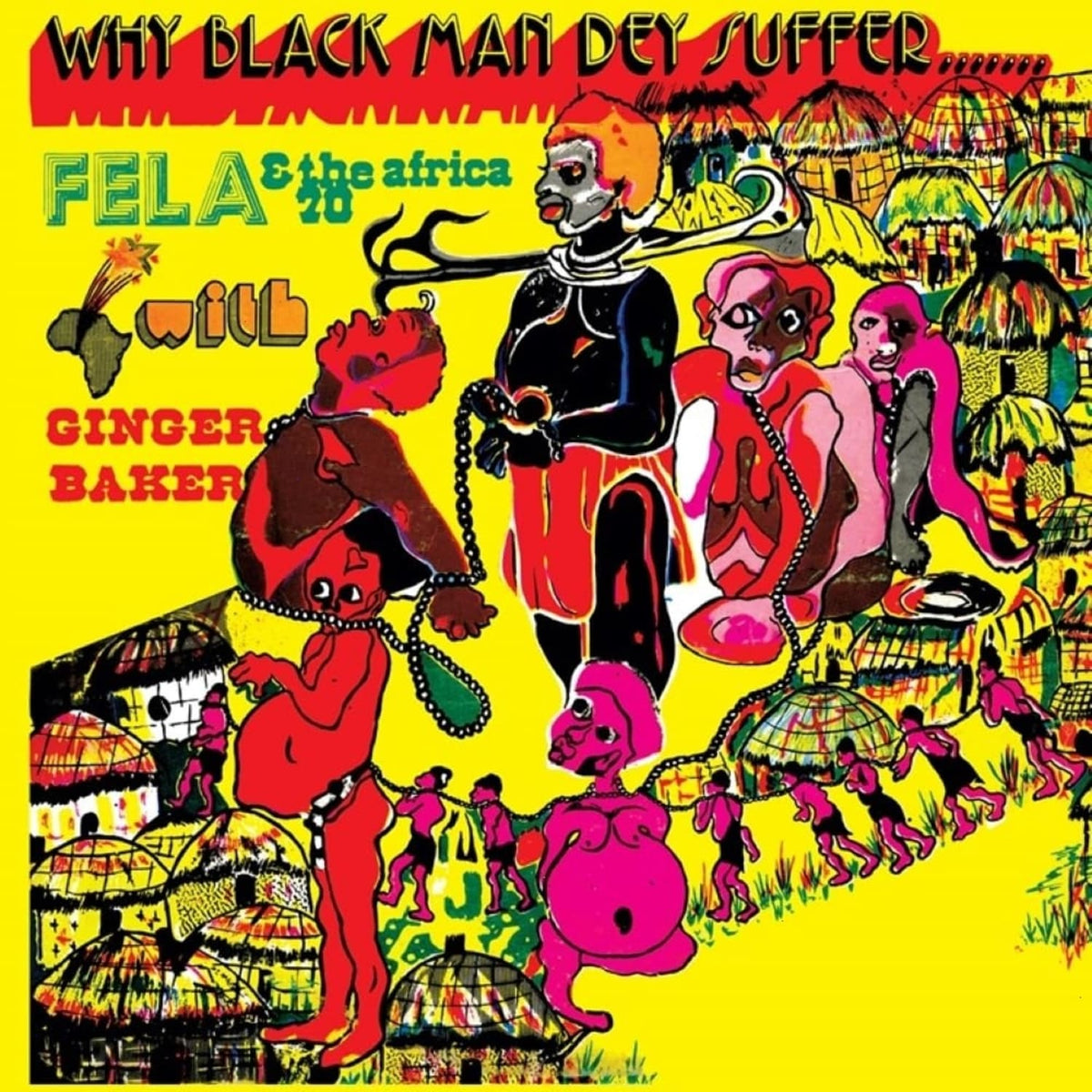 Fela Kuti - Why Black Men They Suffer - (Clear Vinyl, Yellow) - [Vinyl]