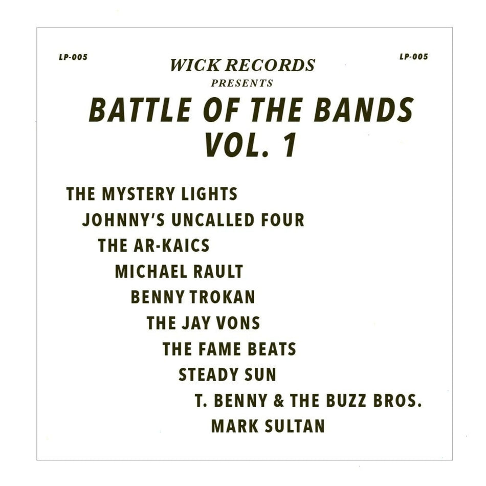 Various Artists - Wick Records Presents Battle Of The Bands 1 (Various Artists) - (RSD Exclusive, Black) - [Vinyl]