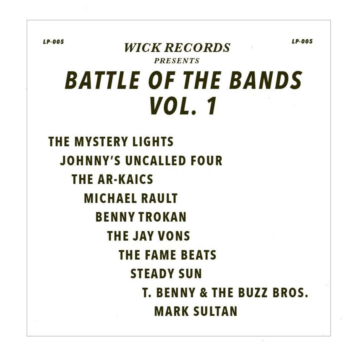 Various Artists - Wick Records Presents Battle Of The Bands 1 (Various Artists) - (RSD Exclusive, Black) - [Vinyl]