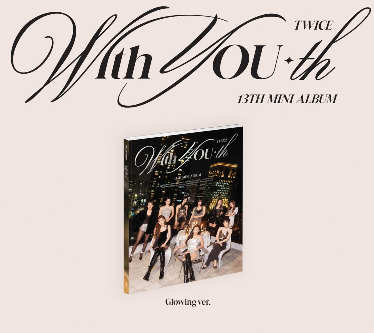 TWICE - With YOU-th (Glowing Ver.) - (Sticker, Photo Book, Photo / Photo Card, Poster) - [CD]