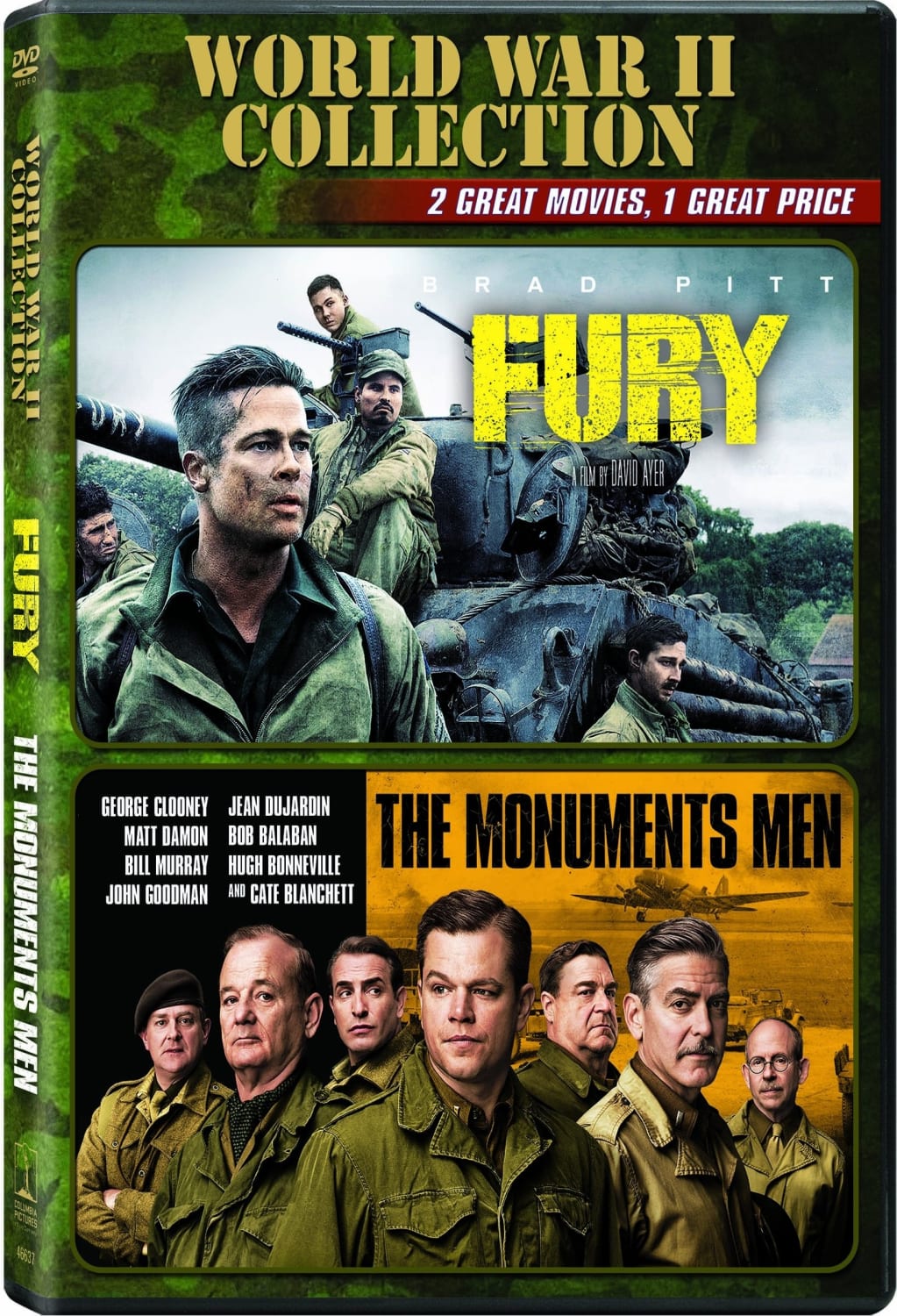 Fury / Monuments Men - (Dolby, AC-3, Widescreen, Subtitled, Dubbed) - [DVD]