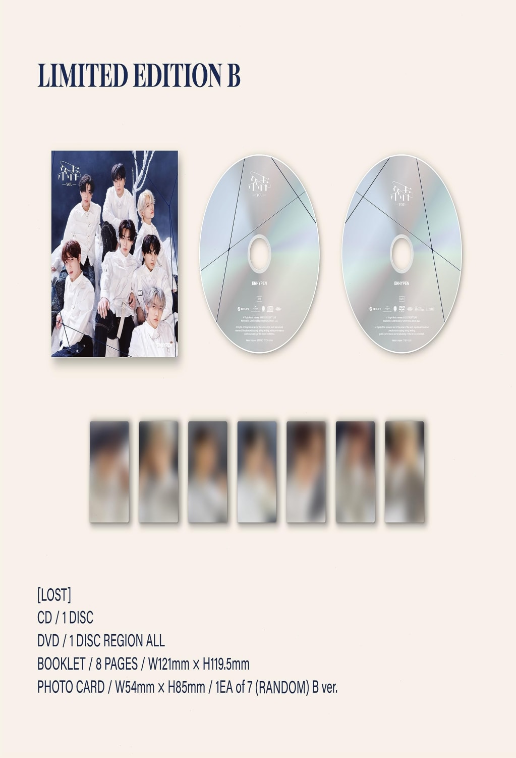ENHYPEN - YOU (Limited Edition B) - (With DVD, Limited Edition) - [CD]